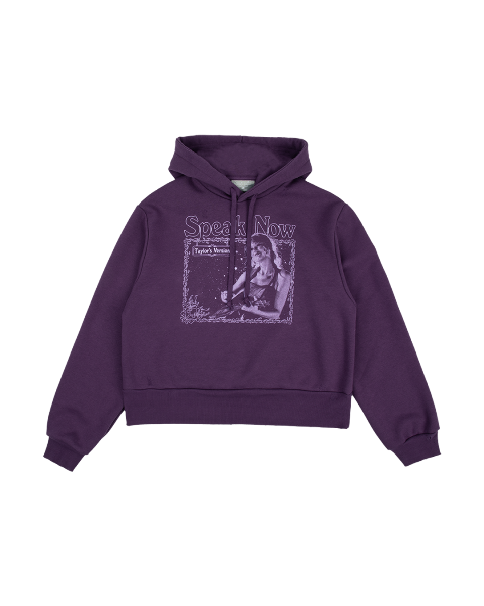 The Story Of Us Purple Crop Hoodie