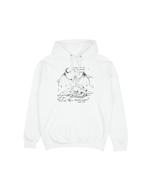 Fighting Dragons With You White Hoodie