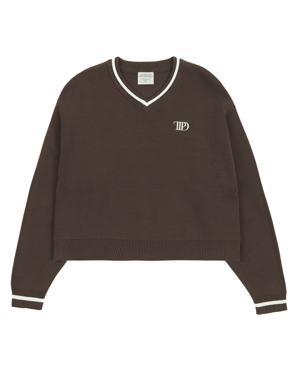 TTPD V-Neck Cropped Sweater