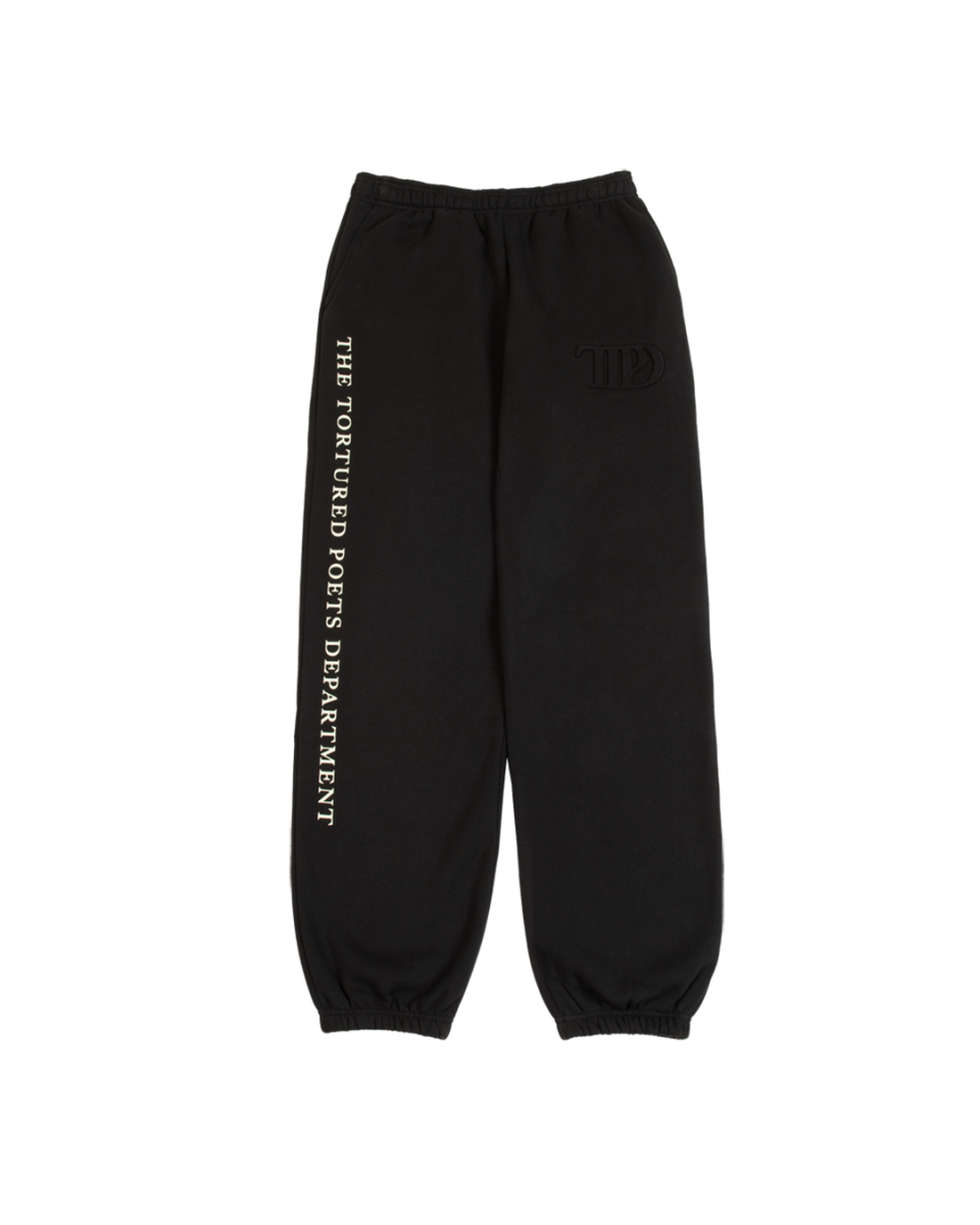TTPD Black Embossed Sweatpants